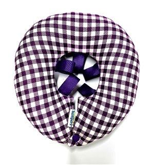 Purple & White Check